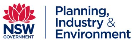 Department of Planning Industry and Environment NSW logo